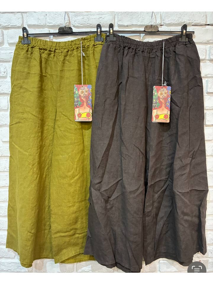 la maison des fibres naturelles – Großhandel Hose – Damen – Leinenhose 6272 aus 100 % Leinen24