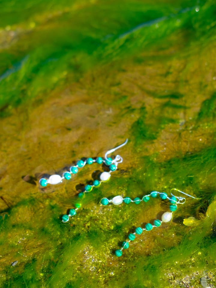 Sea Kelp Earrings for wholesale by Wild Sol Jewelry