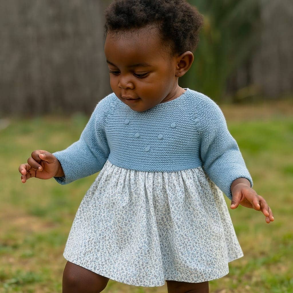 Cotton Socks – wholesale Klänning - Baby – 789 Stickad klänning med 100% bomullstyg5