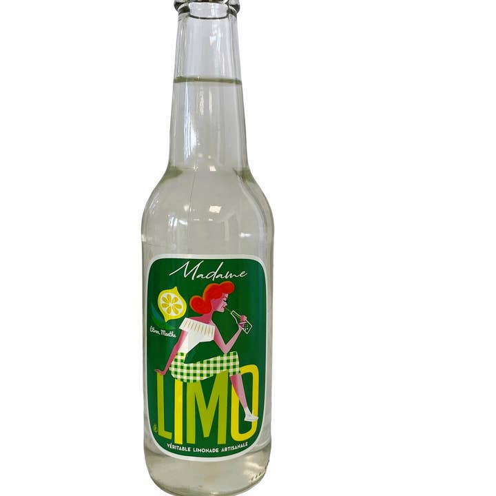 LA BIERE DES ILES D'OR – Großhandel Aromatisiertes/infundiertes Wasser (ohne Kohlensäure) – Bio-Limonade, Zitrone/Minze, 33cl