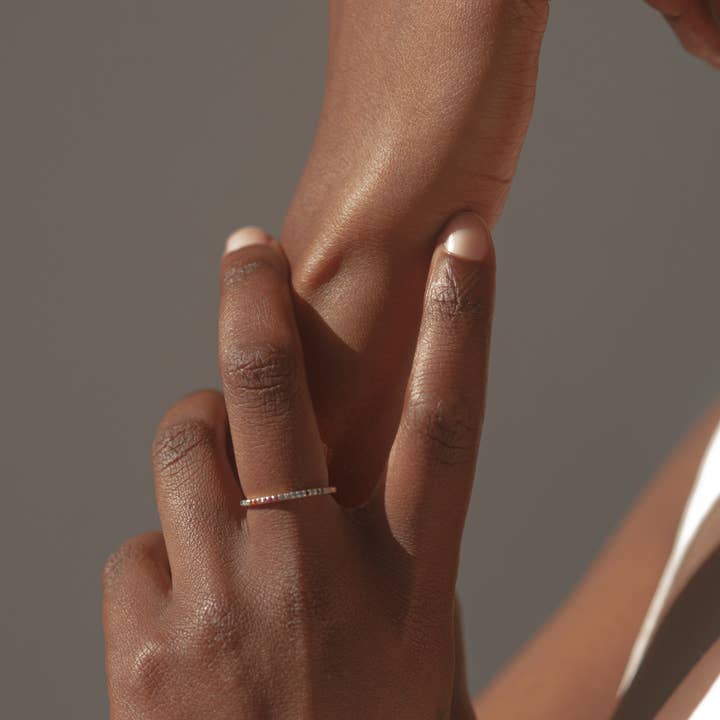 Quill Fine Jewelry & Lifestyle - Wholesale Band/Stacked Ring - Asha Thin Rainbow Band1