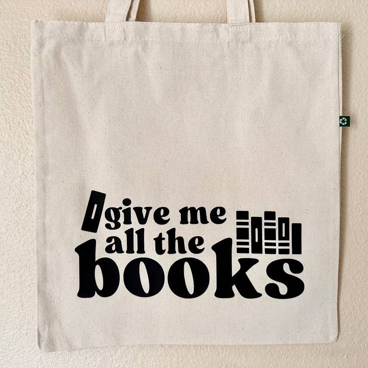 Give Me All the Books Book Lovers Gift Minimalist Aesthetic for wholesale by Maarte by Jan