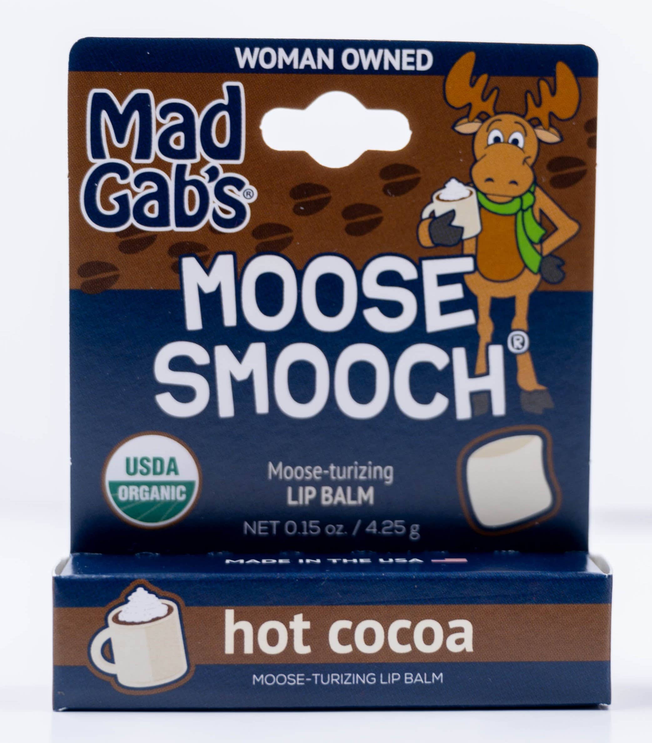 Mad Gab's - Wholesale Lip Balm - Organic Holiday Moose Smooch Hangable Single Peg6