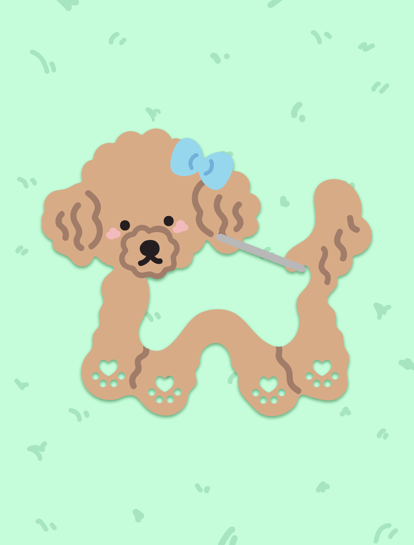 Cambrasine - Wholesale Keychain - Women's - Puppy Pal Acrylic Carabiner9