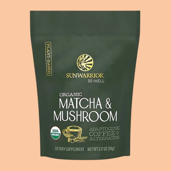 Sunwarrior - Wholesale Powdered Health Drink - Be Well Matcha & Mushroom Drink Mix - Adaptogenic Coffee0
