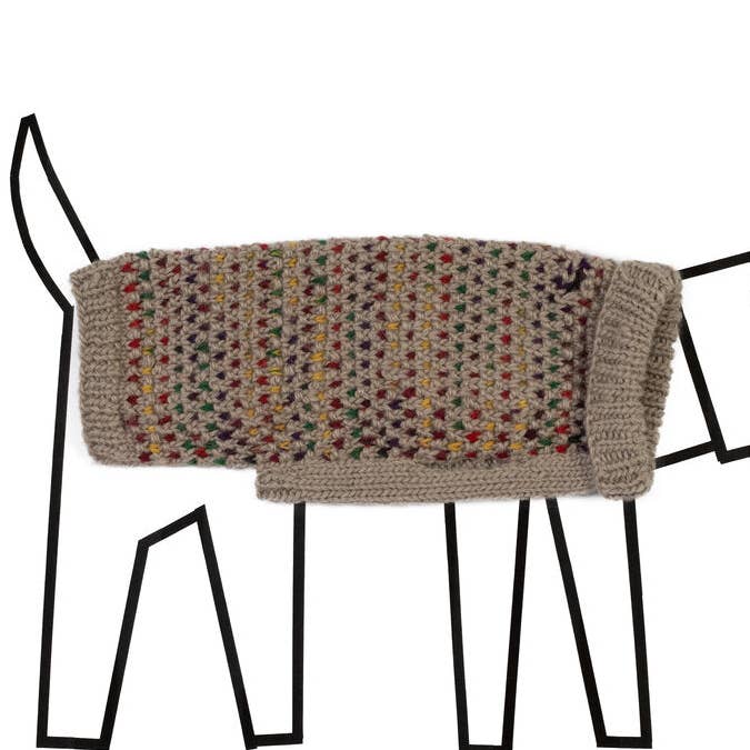 Maglione per Cani a Collo Alto con Cuciture a Contrasto - Foro per Guinzaglio per la vendita all'ingrosso da parte di Ware of the Dog