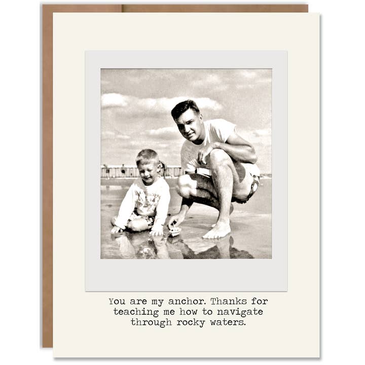 Dads Are Our Anchor Father's Day Card for wholesale by Heavenly Debbie