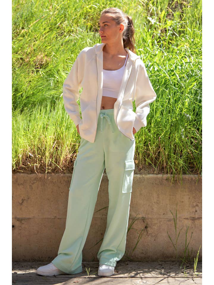 Rae Mode - Wholesale Pants - Women's - FRENCH TERRY STRAIGHT CARGO SWEATPANT27