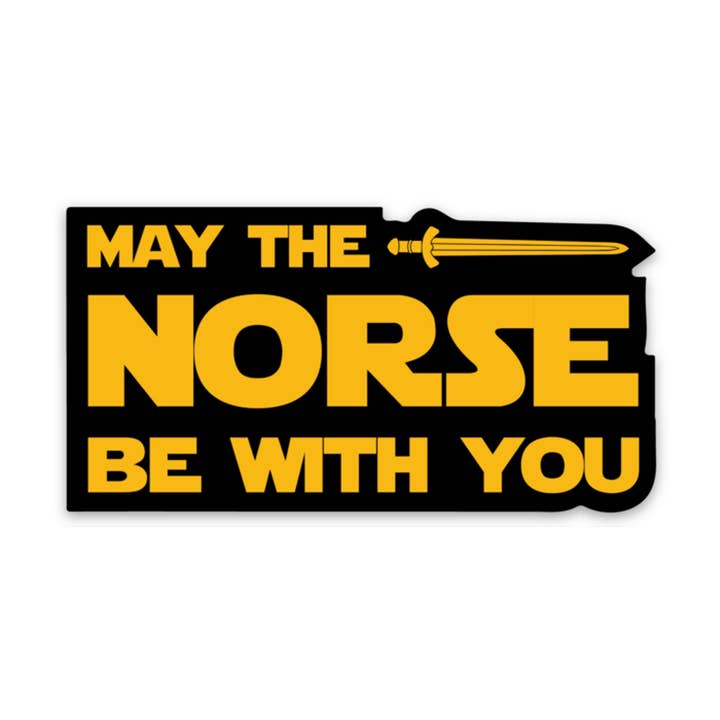 May The Norse Be With You Sticker for wholesale by Scandinavian Design Studio