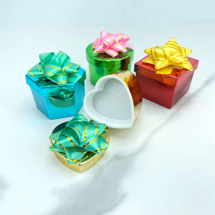 02 Pieces Small Geometric Assorted Colors Gift Boxes for Jewelry for wholesale by Luxus Accessories