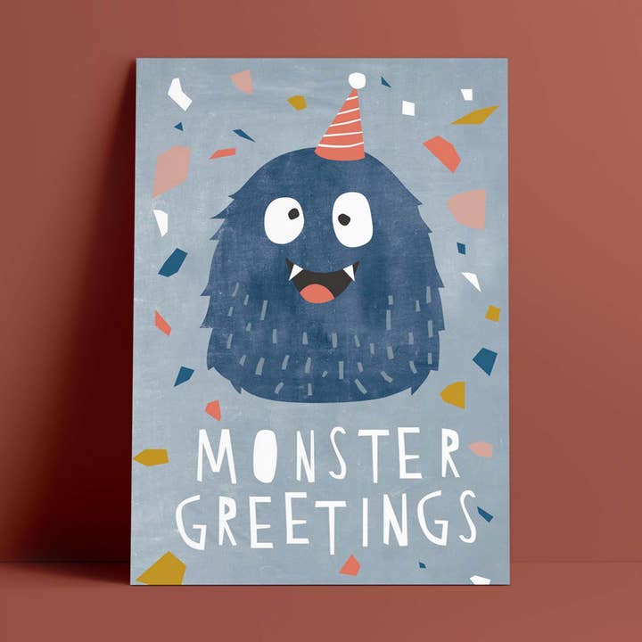 Postcard // Monster Greetings for wholesale by Designfräulein