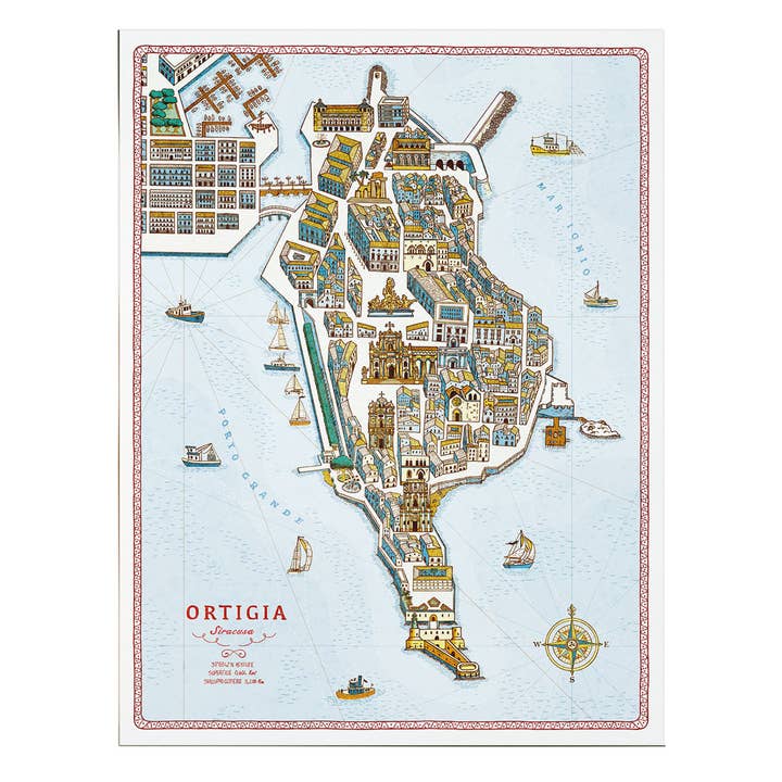Ortigia poster for wholesale by Cirnauti