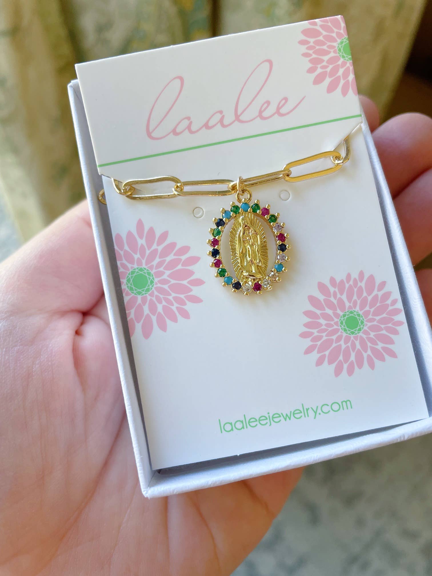 Laalee Jewelry – Engroshandel Halskæde med vedhæng – Jomfru Maria Paperclip kæde halskæde, religiøse smykker3