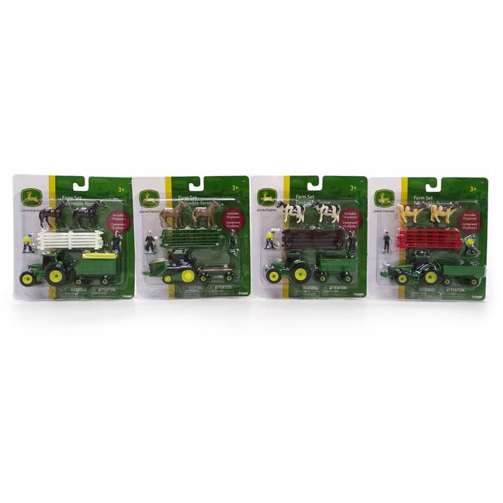 Everyday Supply Co - Wholesale Toy Set - Kids - TOMY John Deere 10pc Farm Toy Set - Case of 8