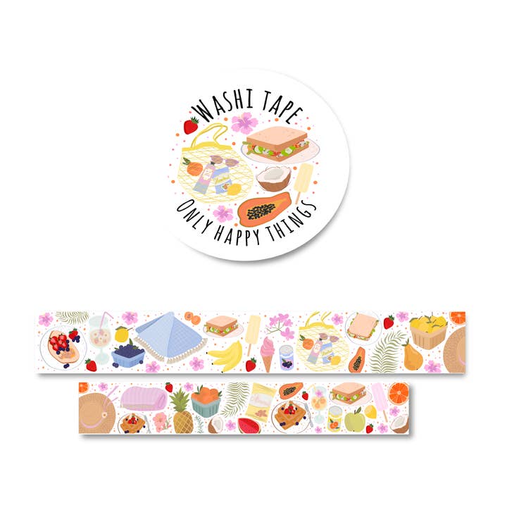 Washi tape Summer picnic for wholesale by Only Happy Things Stationery