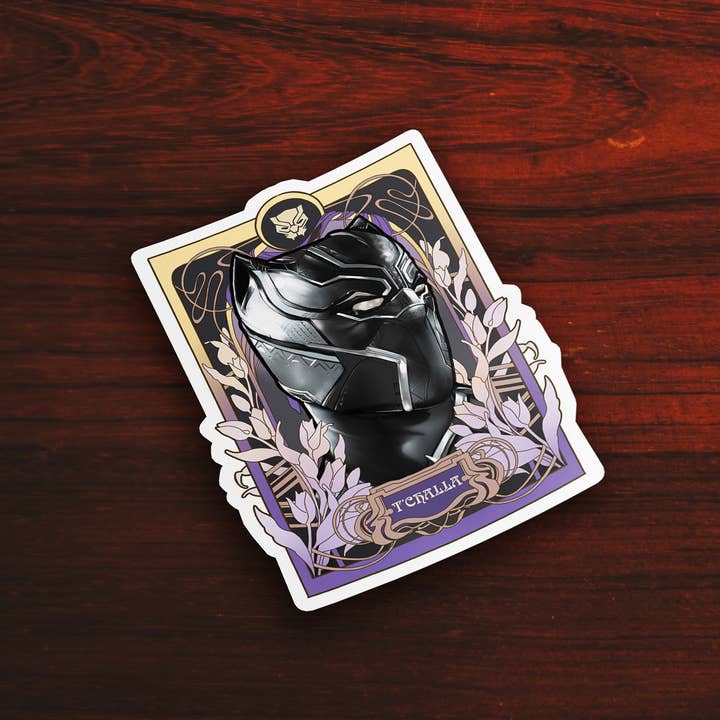 Black Panther (T'Challa) - Sticker for wholesale by Black Zodiac Prints