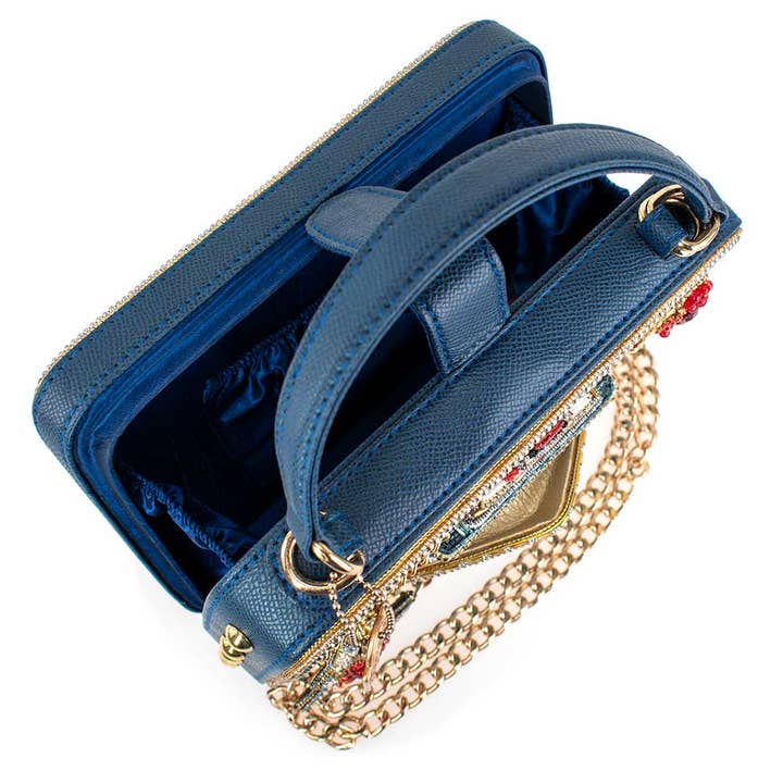 Mary Frances Accessories - Wholesale Top Handle Bag - Women's - Full Steam Ahead Beaded Cruise Ship Top Handle Handbag6