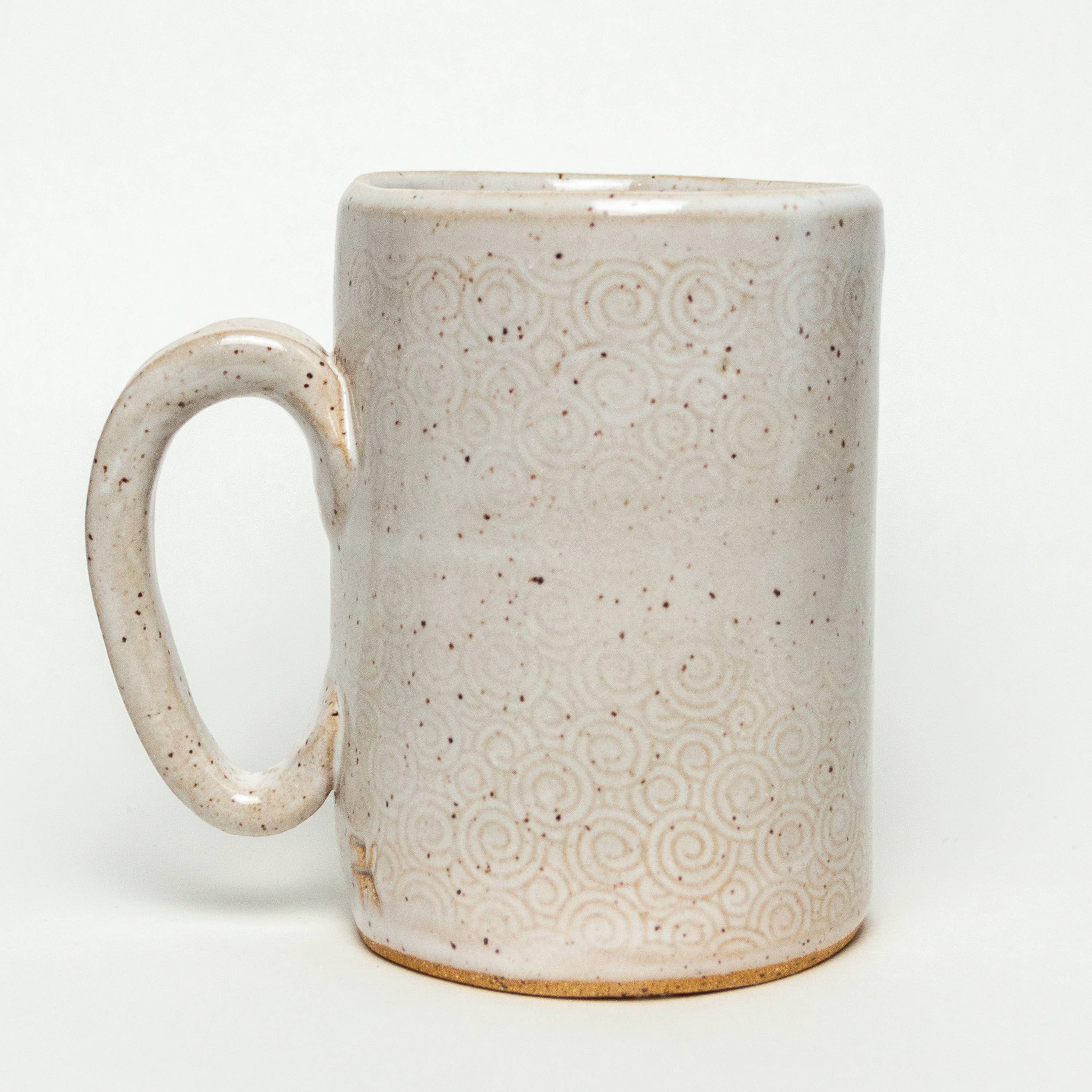 White Squirrel Clayworks - Venta al por mayor Taza - Taza de cerámica de 14oz hecha a mano por Alien Design, en Ohio.2