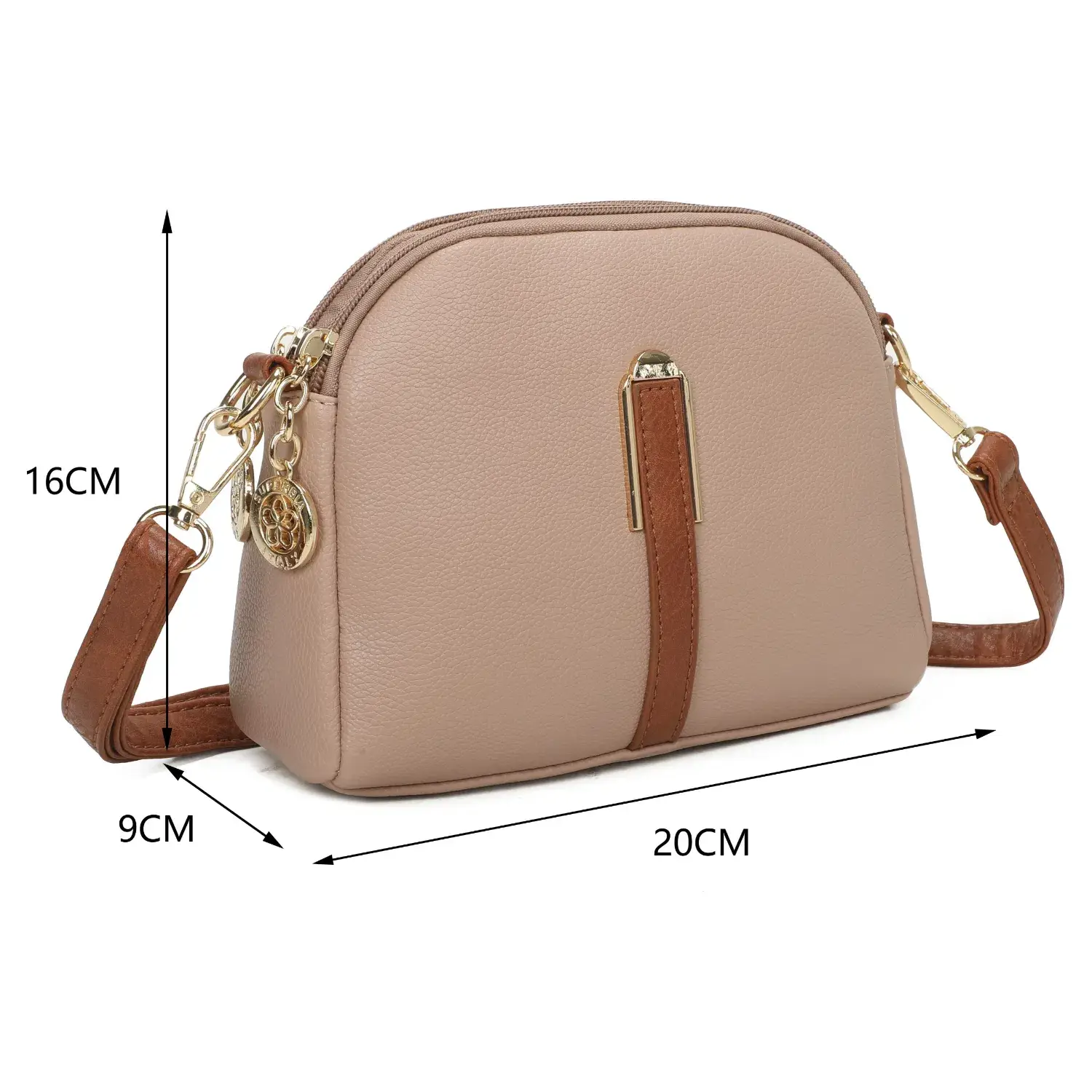 Superbia – wholesale Crossbody bag – Women's – Superbia Small Two-Zippers Shoulder Bag Cross Body Bag-93233