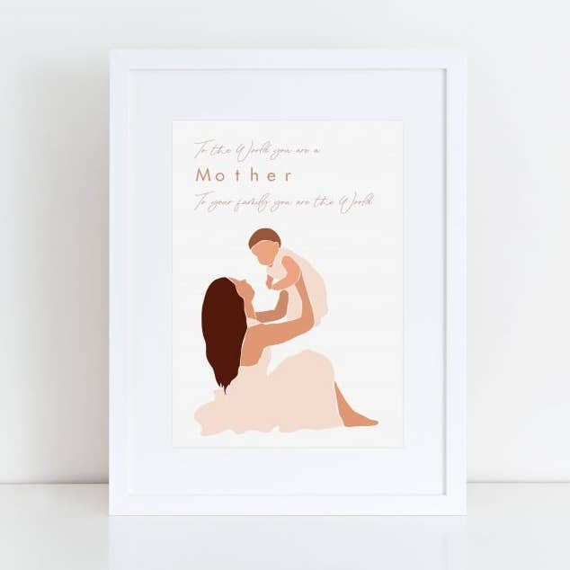 Stampa sulla maternità - «Tu sei il mondo» per la vendita all'ingrosso da parte di Folk + Nest™