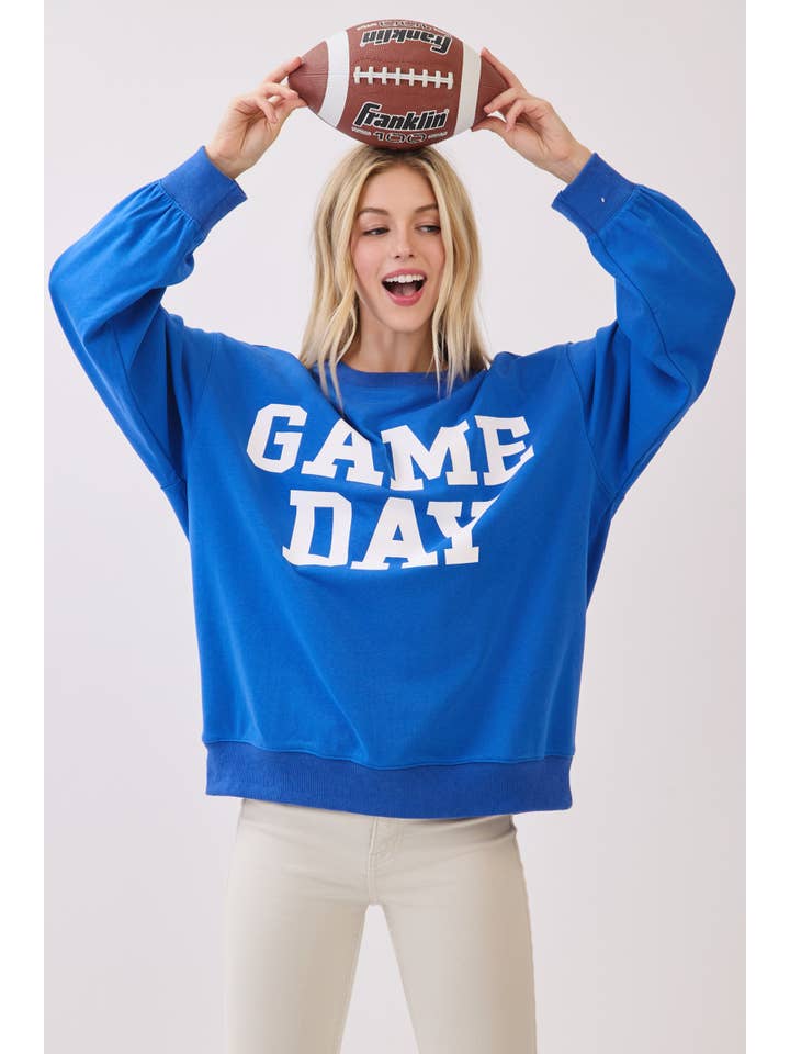 Sewn and Seen - Wholesale Graphic Sweatshirt - Women's - Bold Varsity Game Day Sweatshirt32