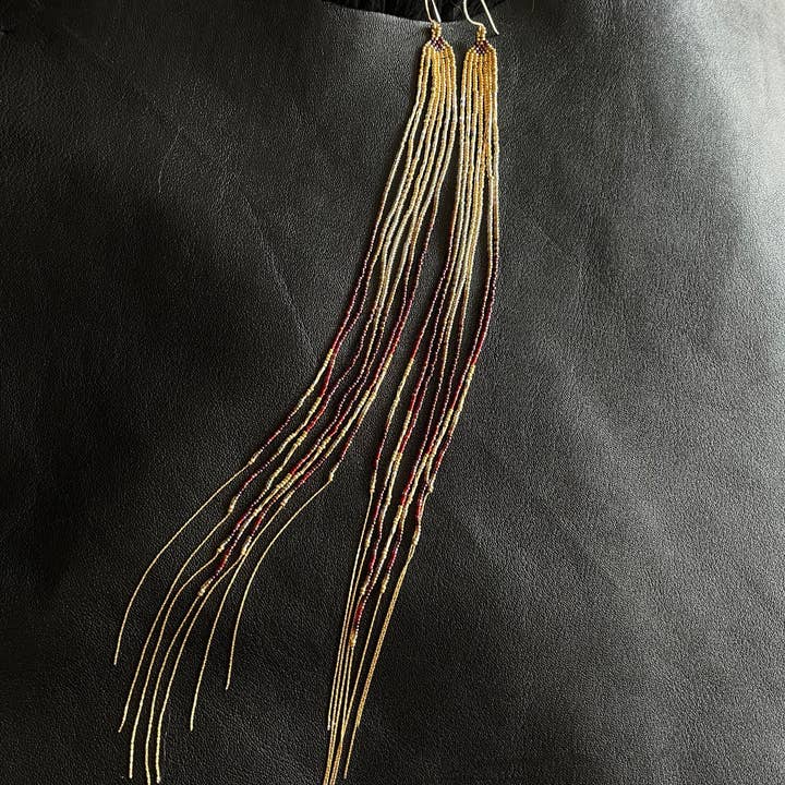 Maui Swan „Golden Burgundy Red“, mit 24 Karat und 14 Karat Gold gefülltes Glas für den Großhandel von Maui Swan Designs