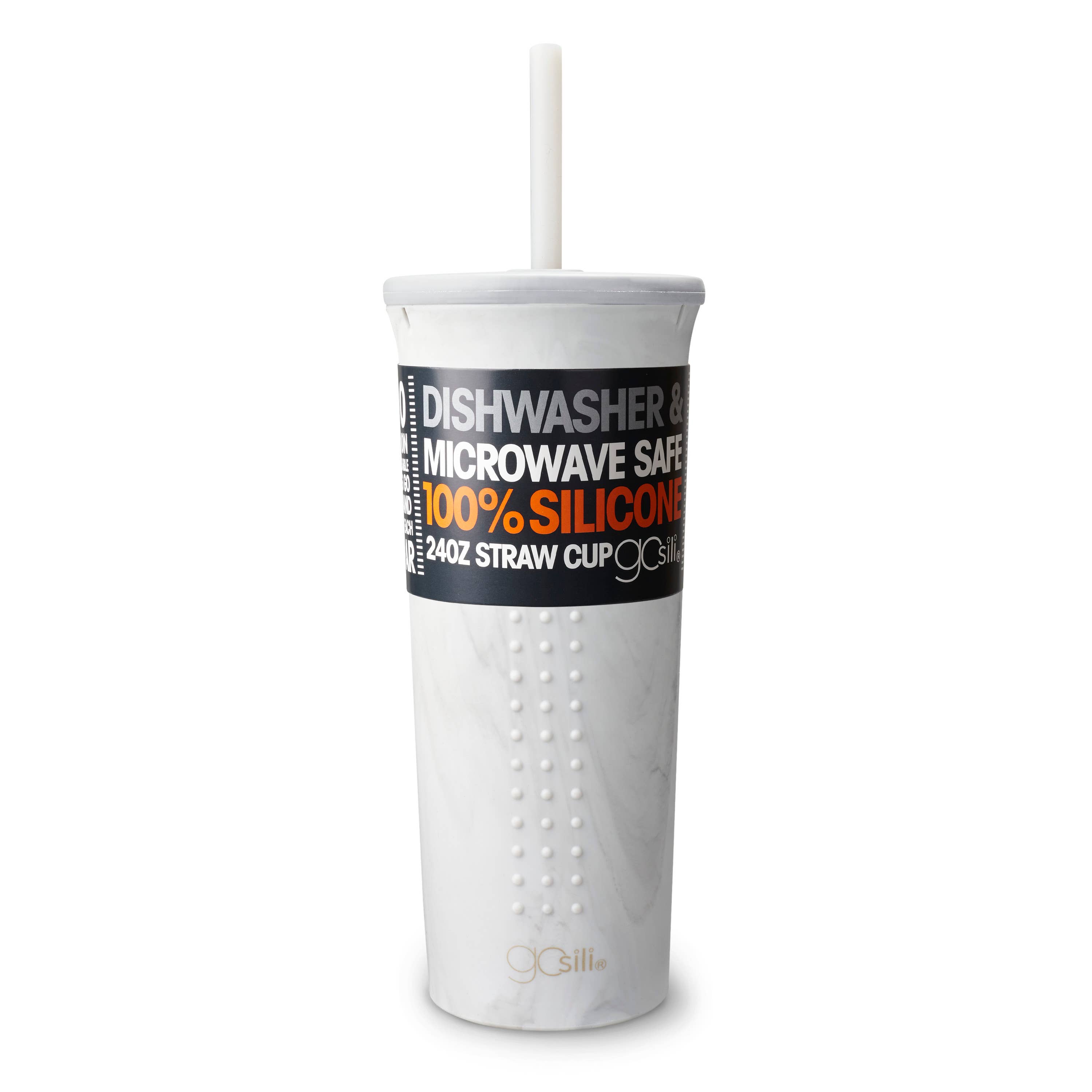 GoSili - Wholesale Insulated Mug/Tumbler - 24 oz Silicone Straw Cup3