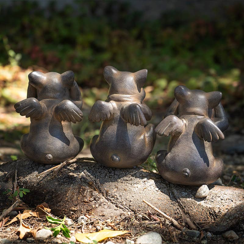 Pacific Trading - Wholesale Decorative Figurine - When Pigs Fly See, Speak, and Hear No Evil Set7