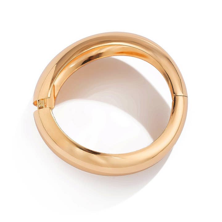 ACCITY - Wholesale Cuff Bracelet - FASHIONABLE METALLIC SMOOTH SPRING BRACELET_CWMM3116