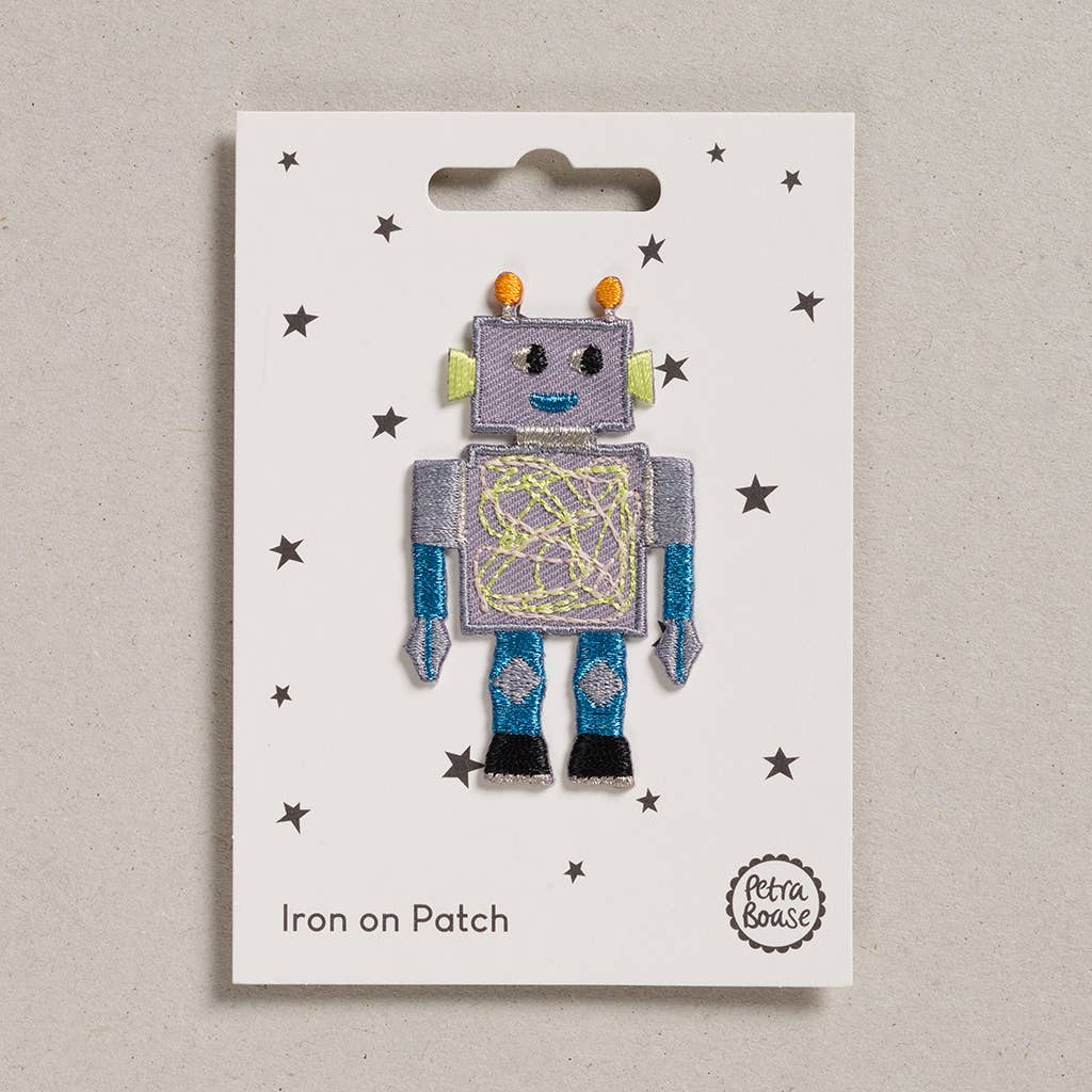 Petra Boase Ltd (US Duties Paid) – wholesale Patch – Iron on Patch - Pack of 6 - Robot