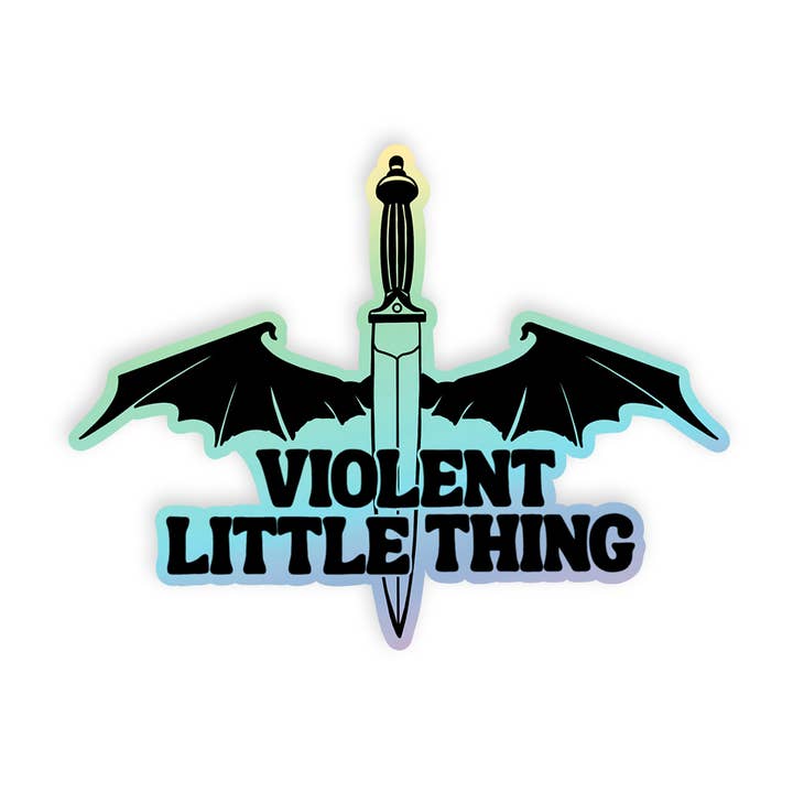 Autocollant Holographique Violent Little Thing pour la vente par Little Lovelies Studio