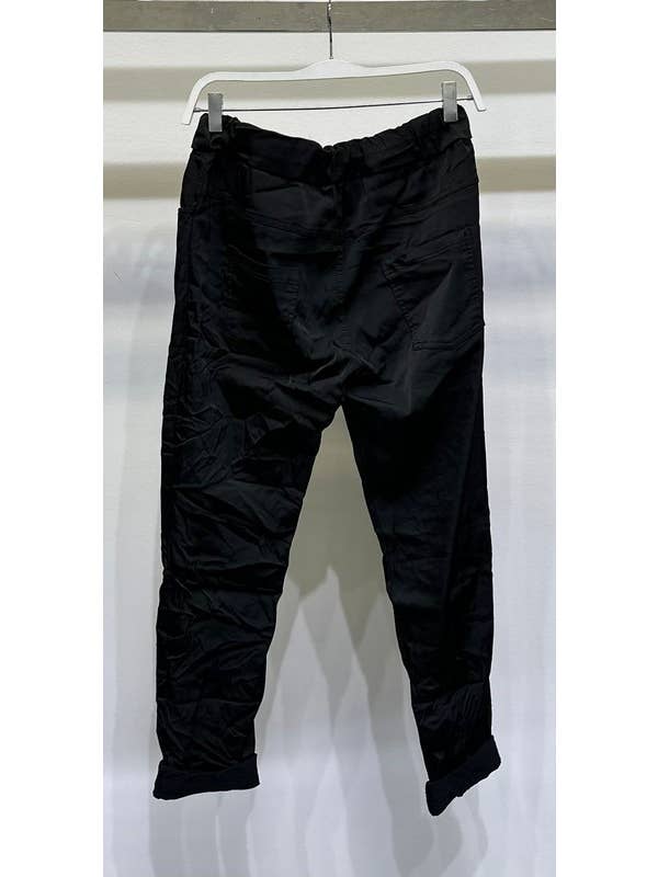 VENTI6 - Wholesale Lounge Sweatpants/jogging bottoms – Women's - SATIN SOLID CRINKLE JOGGERS (101002-6175-SOLIDSATIN)7