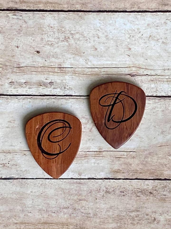 Genuine Wood Guitar Pick for wholesale by KW Custom Creations
