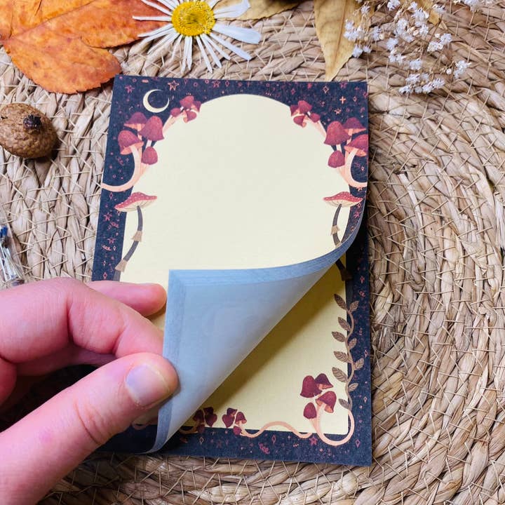 Split Moon Studios - Wholesale Notepad - Magic Mushroom Notepad A6 To-Do List