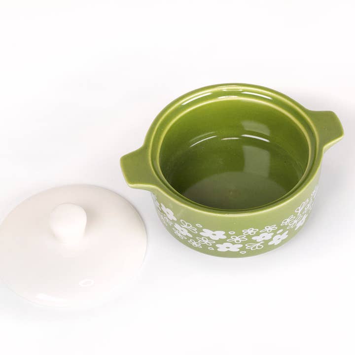 Twinkltoast - Wholesale Jewelry Dish - Pyrex-Inspired Spring Blossom Casserole Ceramic Trinket Box2