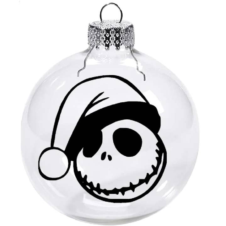 Enfeite de Natal à prova de quebra com imagem do Jack em estilo disco de 7,6 cm por atacado de Witchcrafted in MI