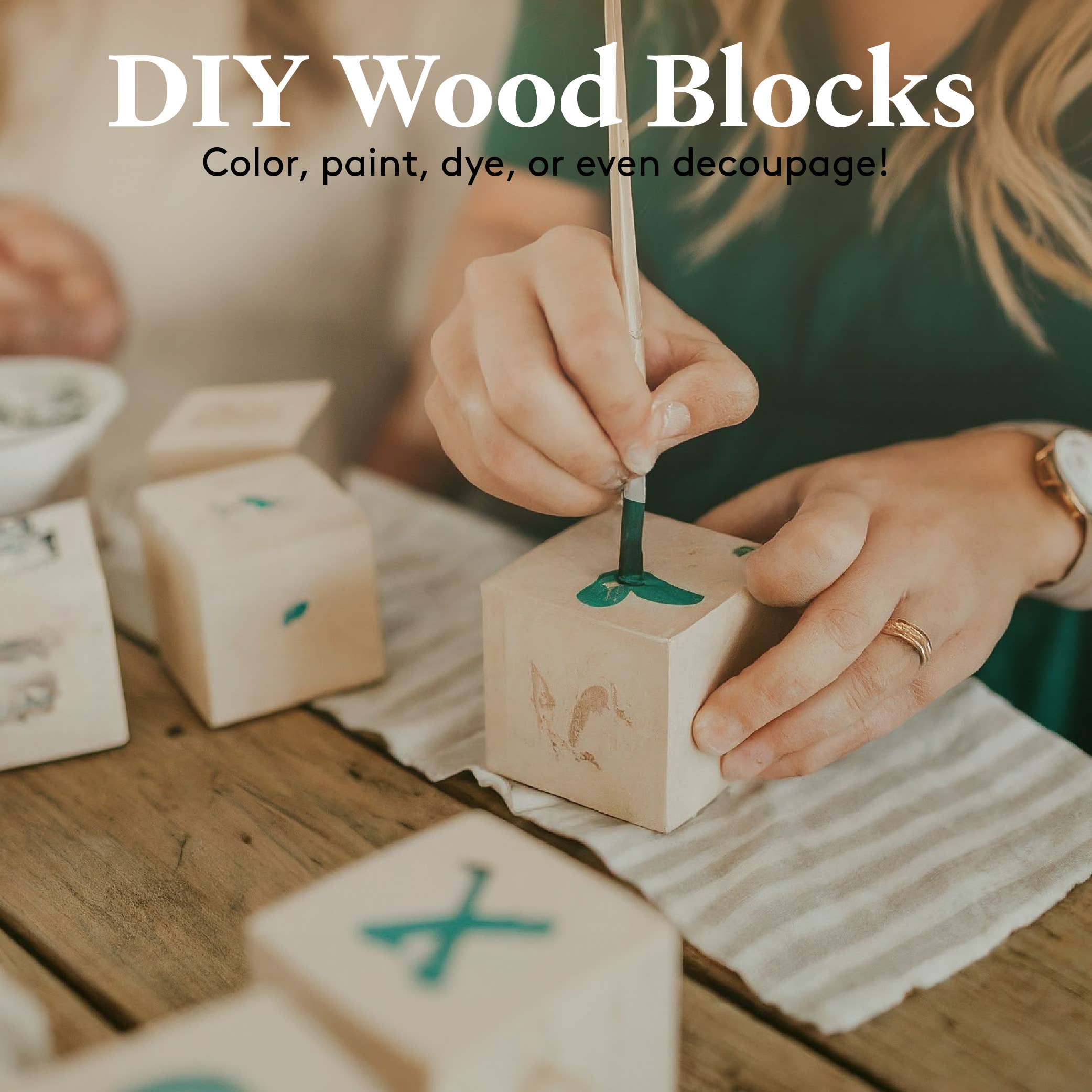 Woodpeckers Crafts - Wholesale DIY Craft Kit - Wood Cubes15