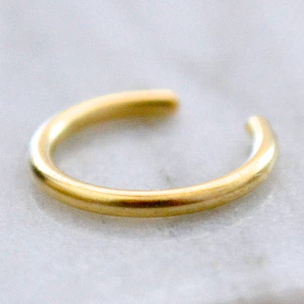 Eternity Ear Cuff - handmade smooth round stackable cuff earring for wholesale by Foamy Wader