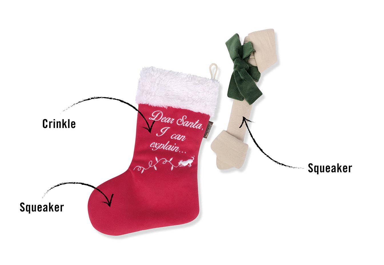 P.L.A.Y. Pet Lifestyle and You – wholesale Holiday Stocking – Merry Woofmas Good Dog Stocking1