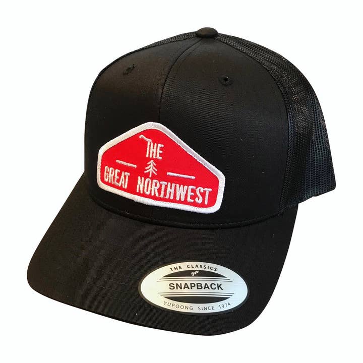 The Great Northwest Adult Trucker Hat for wholesale by Sweetpea and Boy
