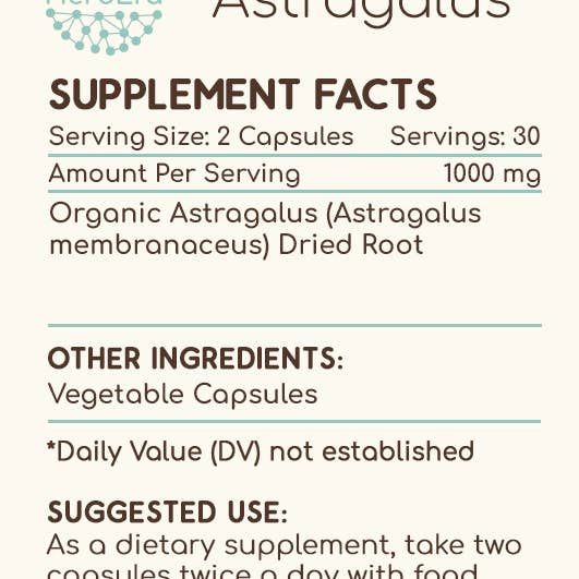 HerbEra - Wholesale Oral Supplement/Vitamin - Astragalus Capsules1
