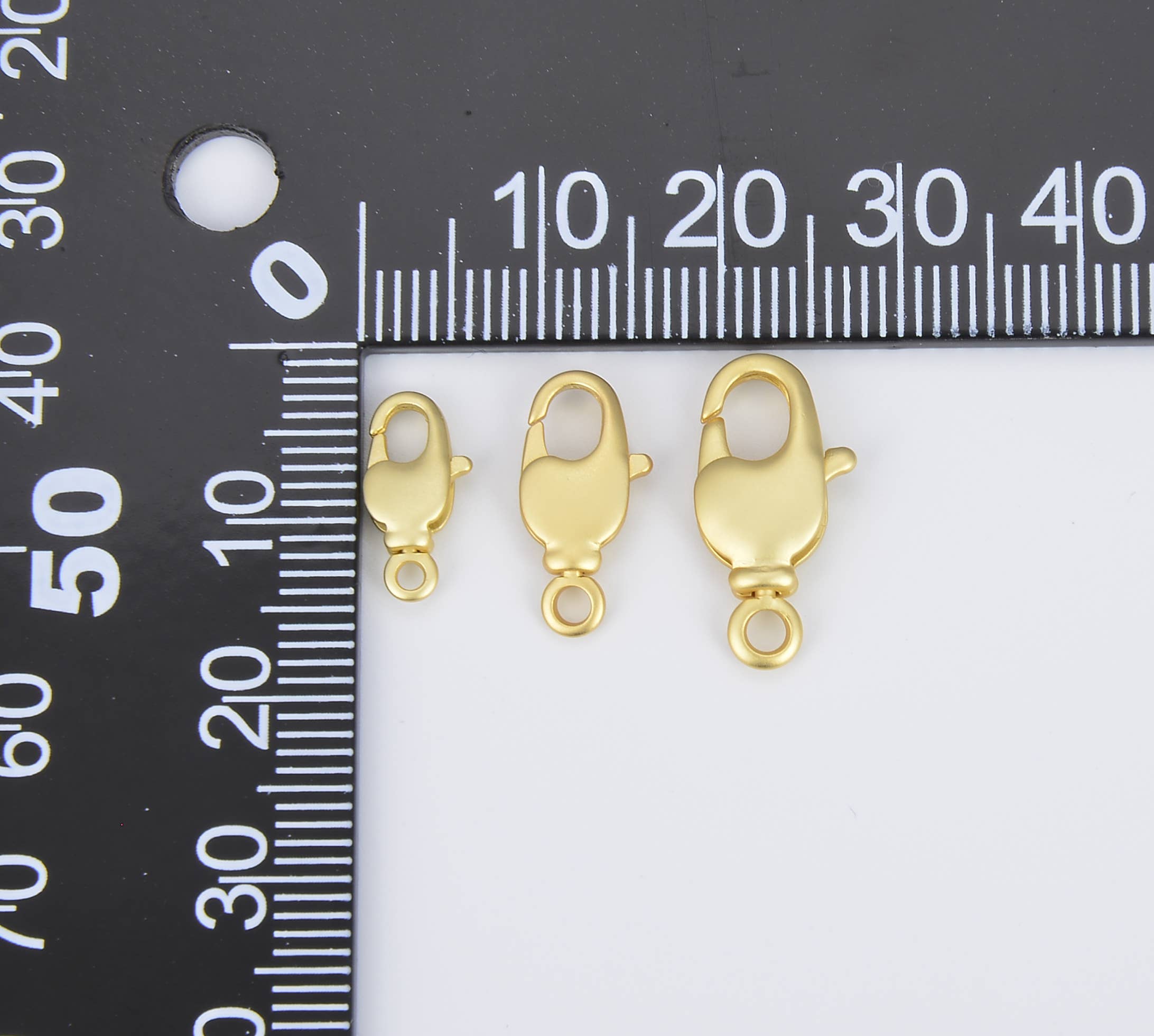 Beads Creation - Vente Fermoir - Fermoir mousqueton pivotant rempli d'or, fermoir à bijoux, CL4759