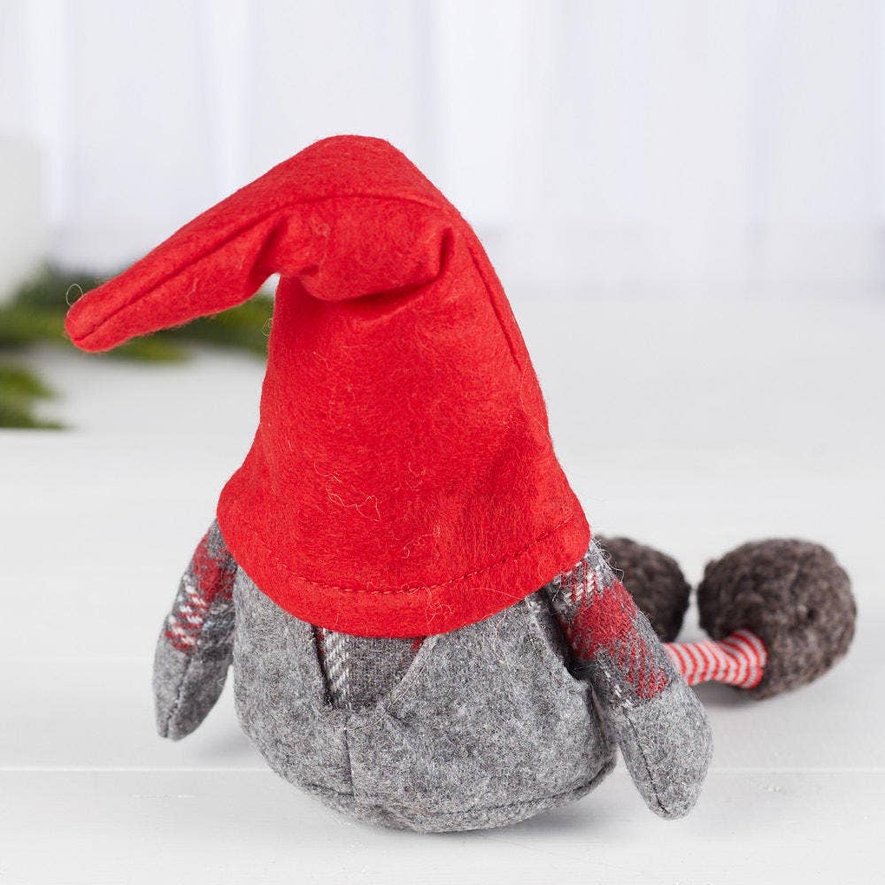 Factory Direct Craft - Wholesale Christmas Decoration - 12" Winter Shelf Sitter Gnome with Dangling Legs2