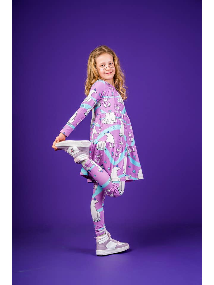 Mullido - Wholesale Dress - Kids - POLAR BEAR - A-LINE DRESS - AW249