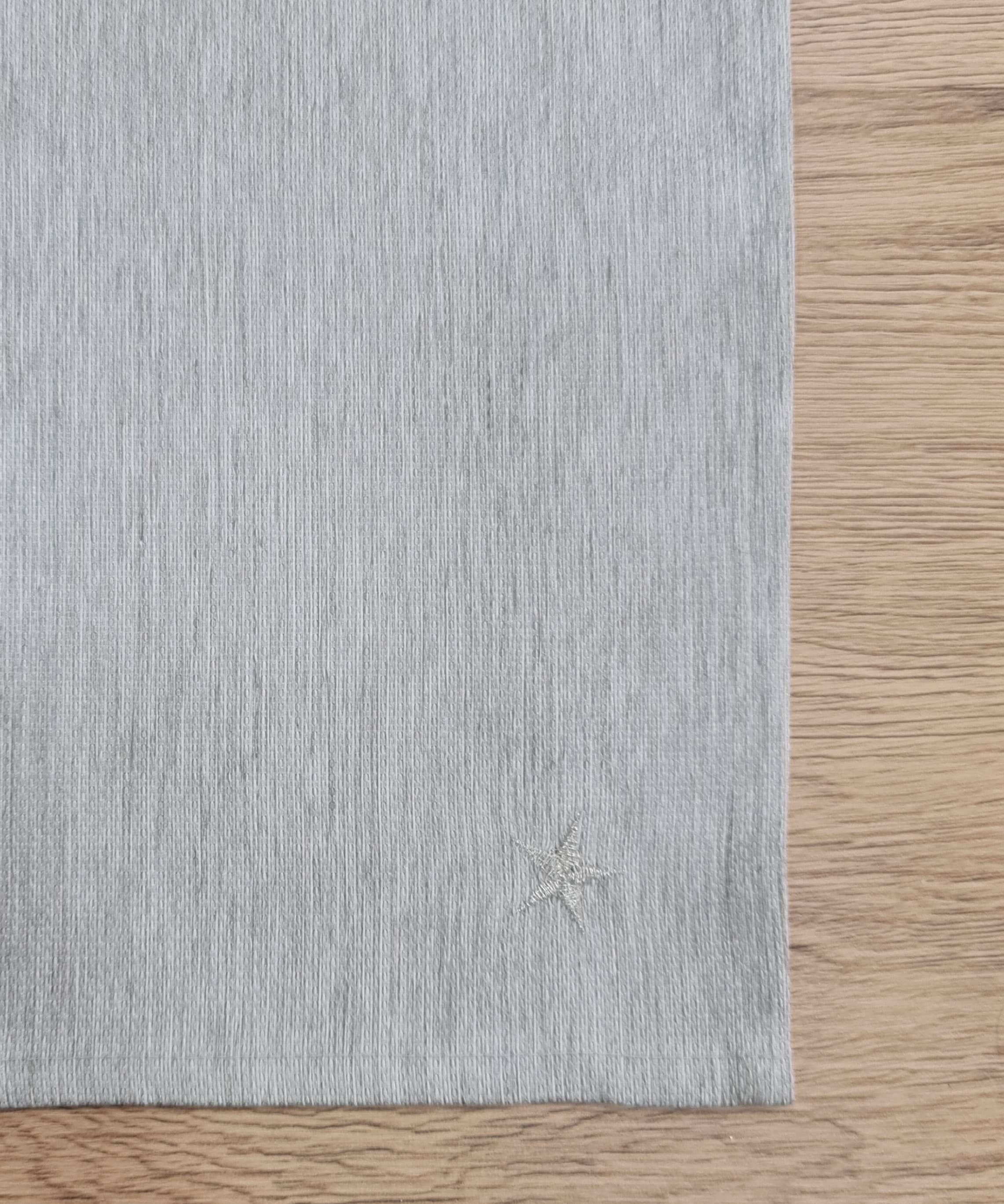 Lunaria Lab - Wholesale Dinner & Cloth Napkin - Embroidered Gray Cotton Blend Napkins Classic model0