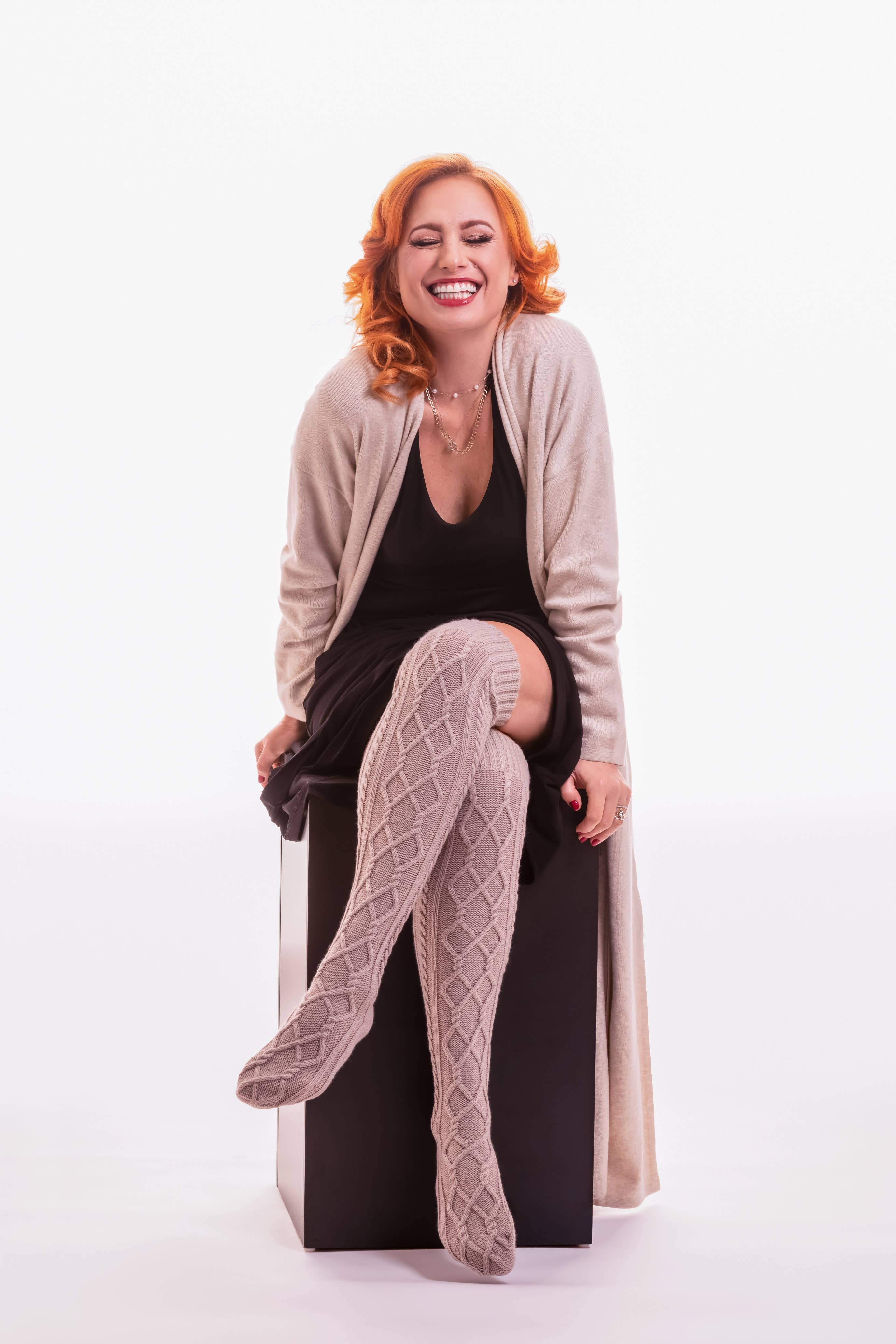 Kix'ies - Wholesale Socks - Women's - Over The Knee Knit Sweater Socks8