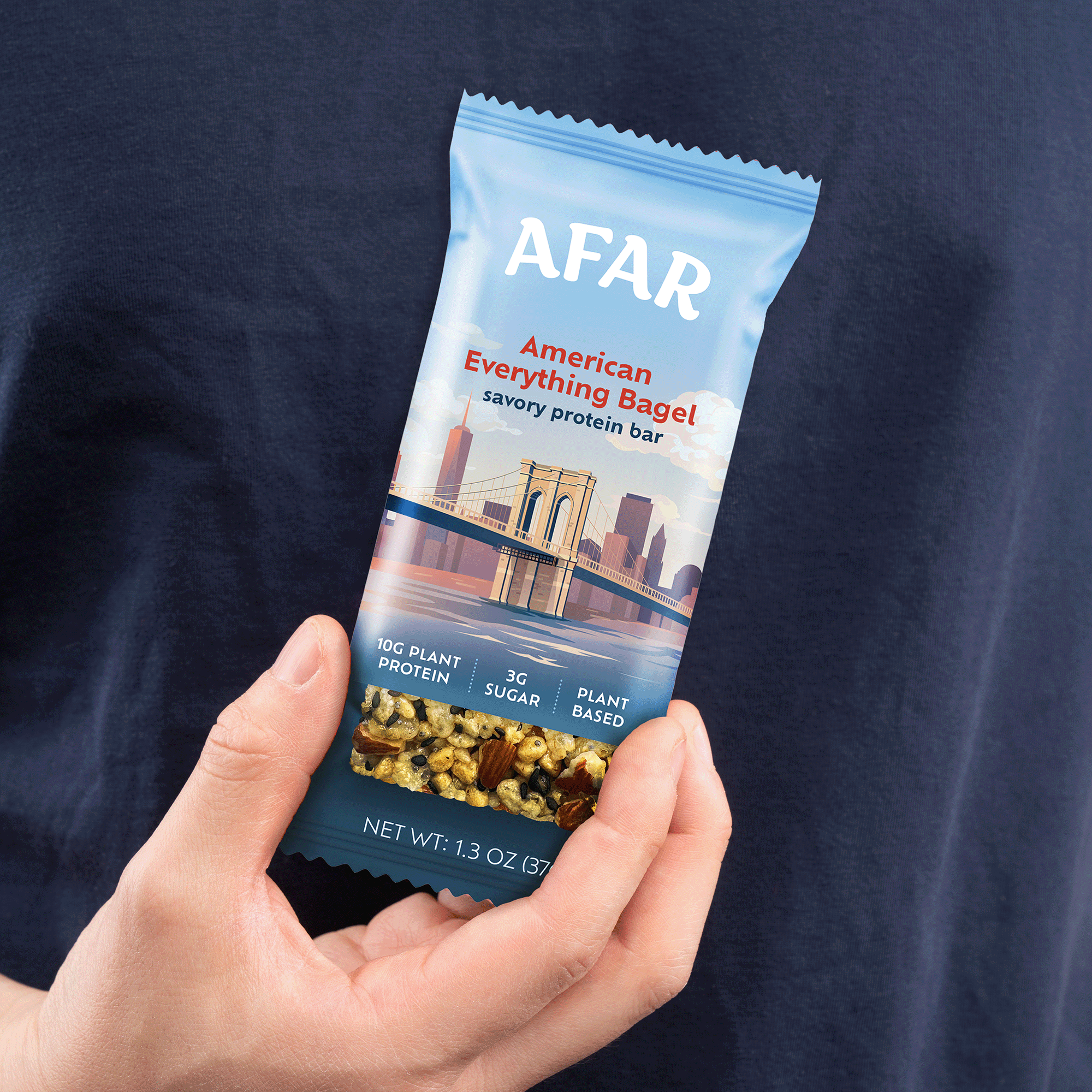 Afar Foods - Wholesale Snack Bar - Savory Protein Bar - American Everything Bagel Flavor5