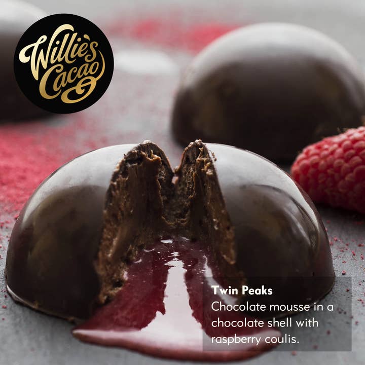 Willie's Cacao - Wholesale Chocolate - Chefs Drops. Sambirano 55% couverture dark chocolate. Fruity3