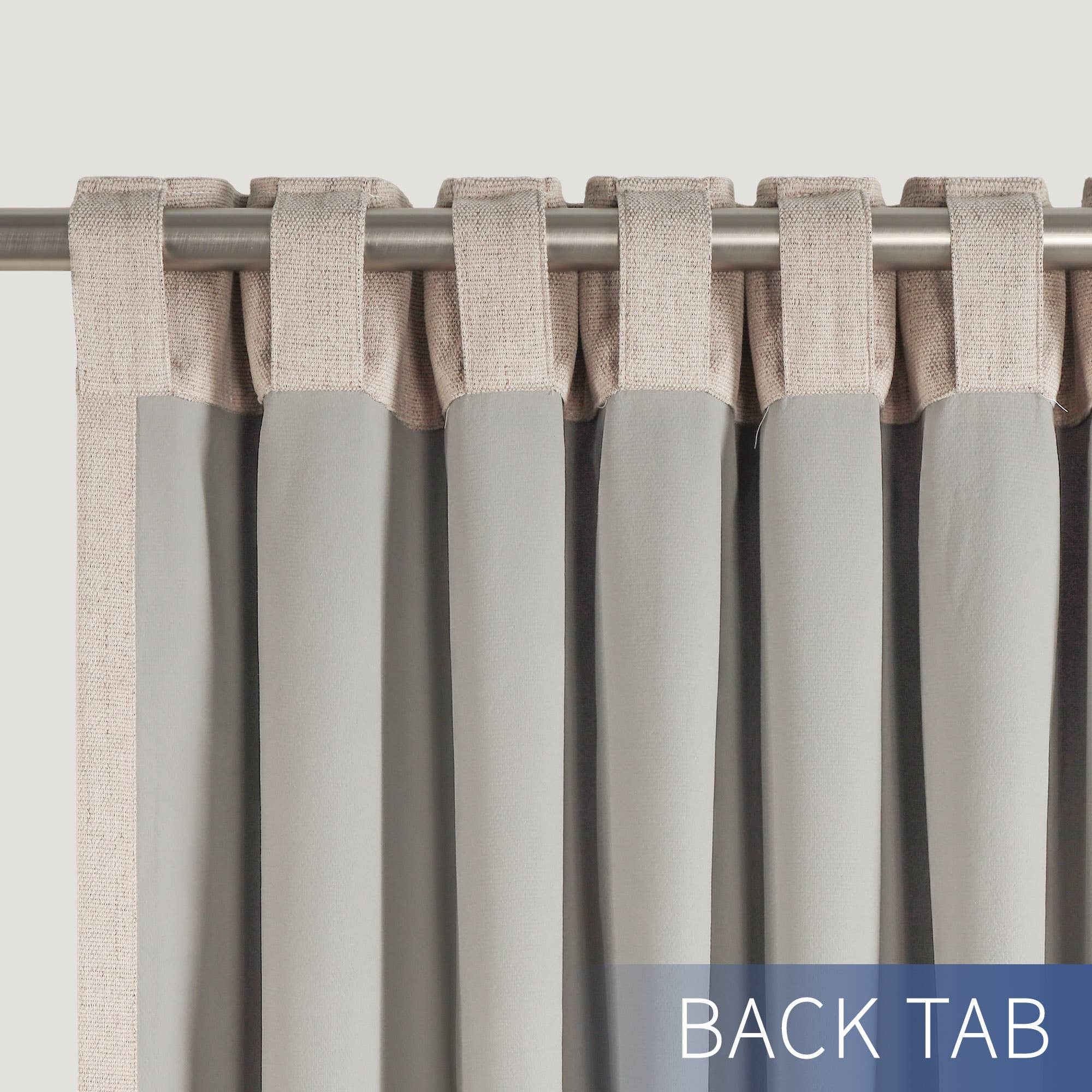 Awesome Home - Wholesale Curtain - Chenille Blackout Back Tab Curtains Pair, 2 Panels2