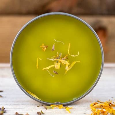 2oz. Organic Calendula Salve for wholesale by Kris Organics